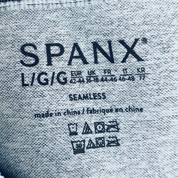 SPANX Leggings Size L Women’s Seamless Sculpt Spacedye Cloudy Gray NWT - Picture 10 of 12